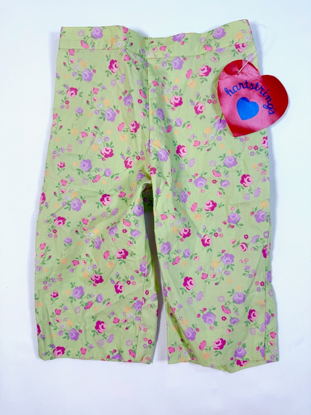 VINTAGE NWT HARTSTRINGS Cottagecore Floral Capri Pants Girls 2T Y2K 2000 Garden